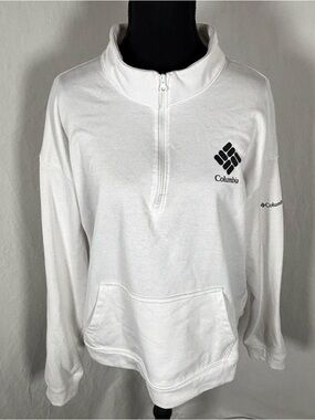 Columbia Cropped Quarter Zip Sweatshirt